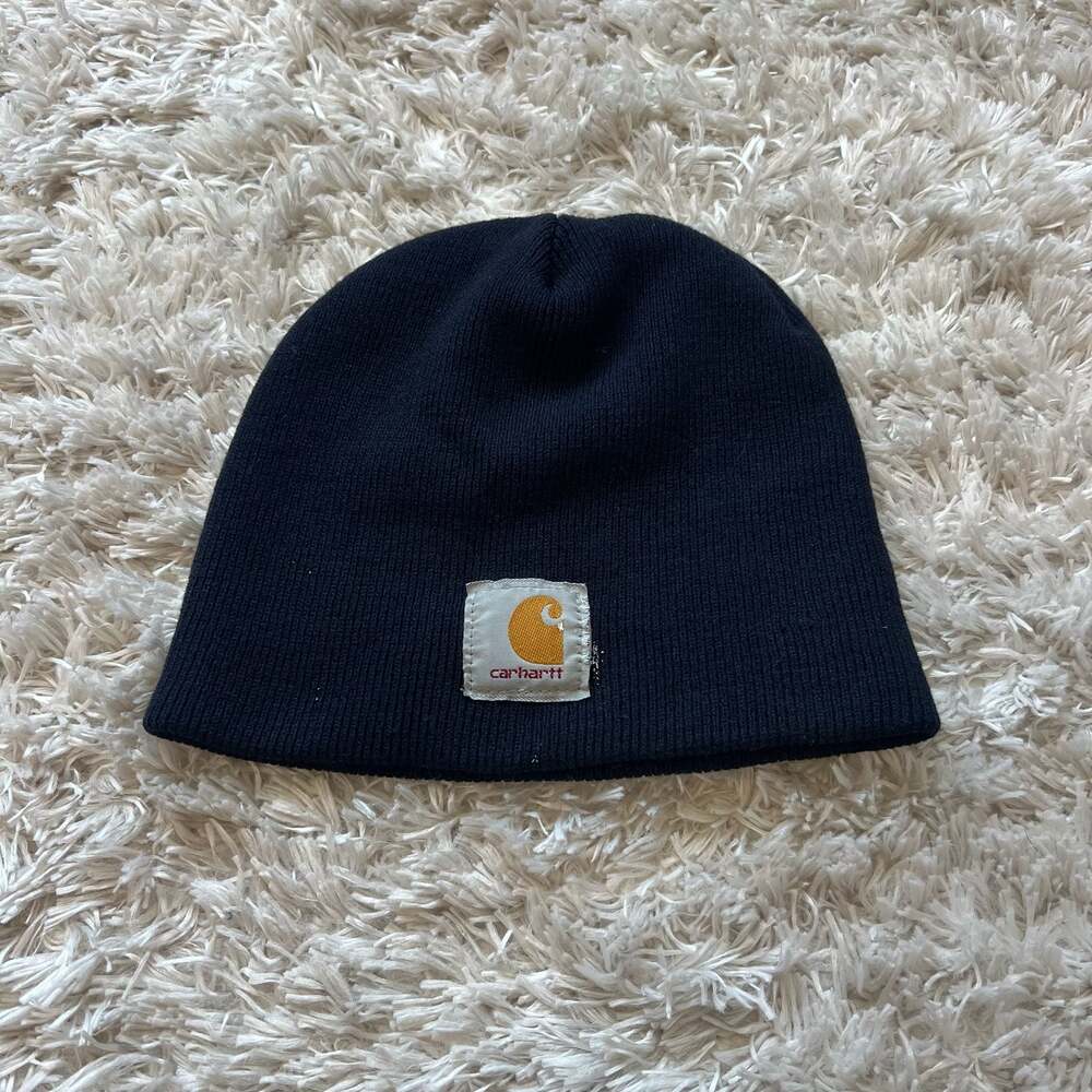 Carhartt Acrylic Watch Hat Knit Beanie Navy Blue One Size